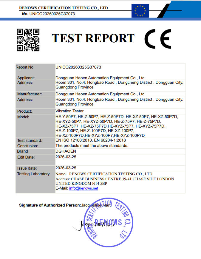 SGS Verified Certificate